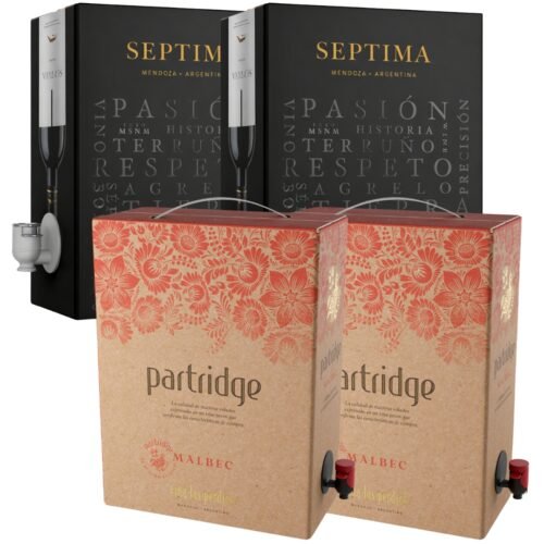 Vino Mix Bag in Box Séptima Partridge 3 Litros x4 Unidades
