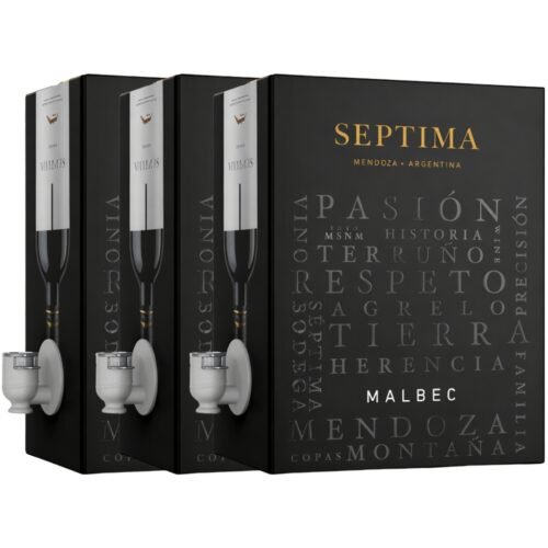 Vino Séptima Emblema Malbec Bag in Box 3 Litros x3