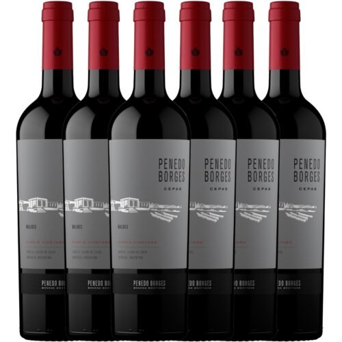 Vino Penedo Borges Cepas Malbec x6 unidades