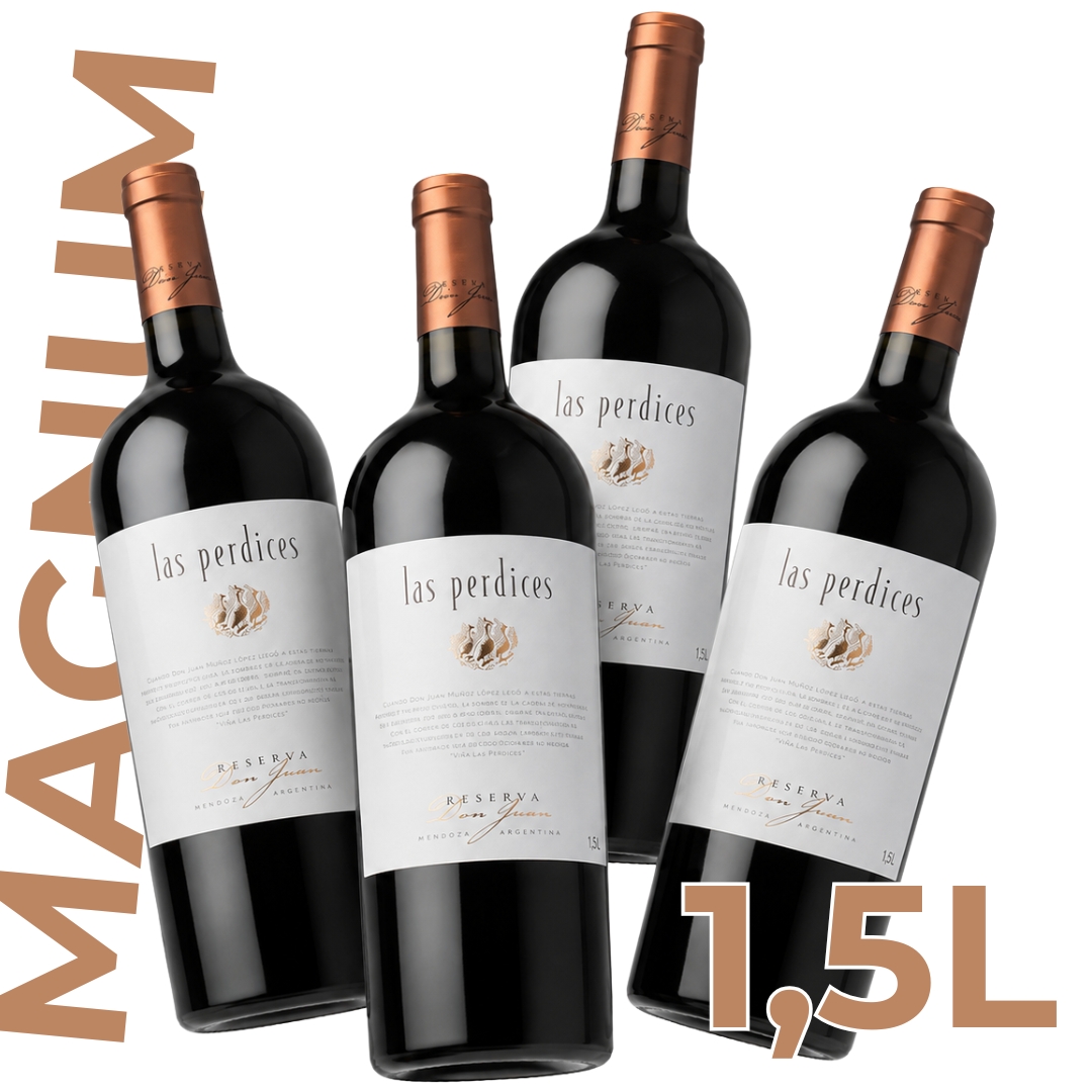 Caja Las Perdices Don Juan Reserva Magnum 1.5L x4