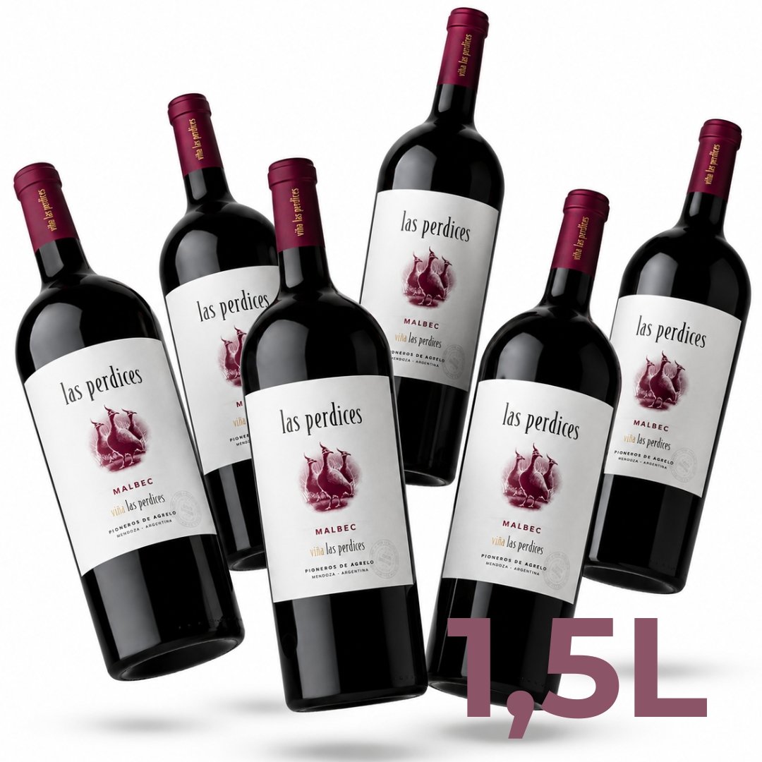 Caja Las Perdices Varietal Malbec Magnum 1.5L x6