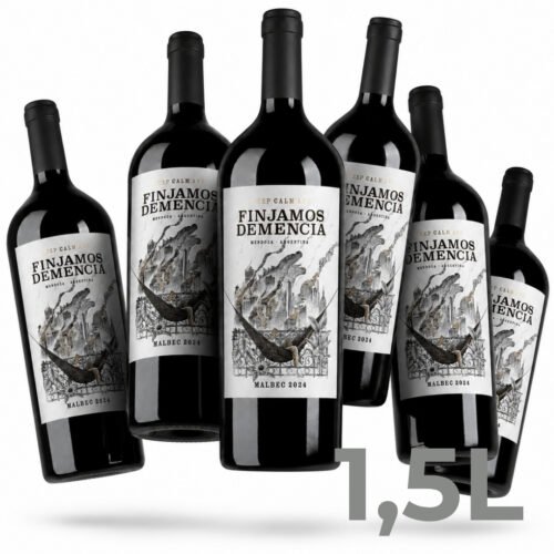 Vino Finjamos Demencia Malbec Magnum 1.5 litros