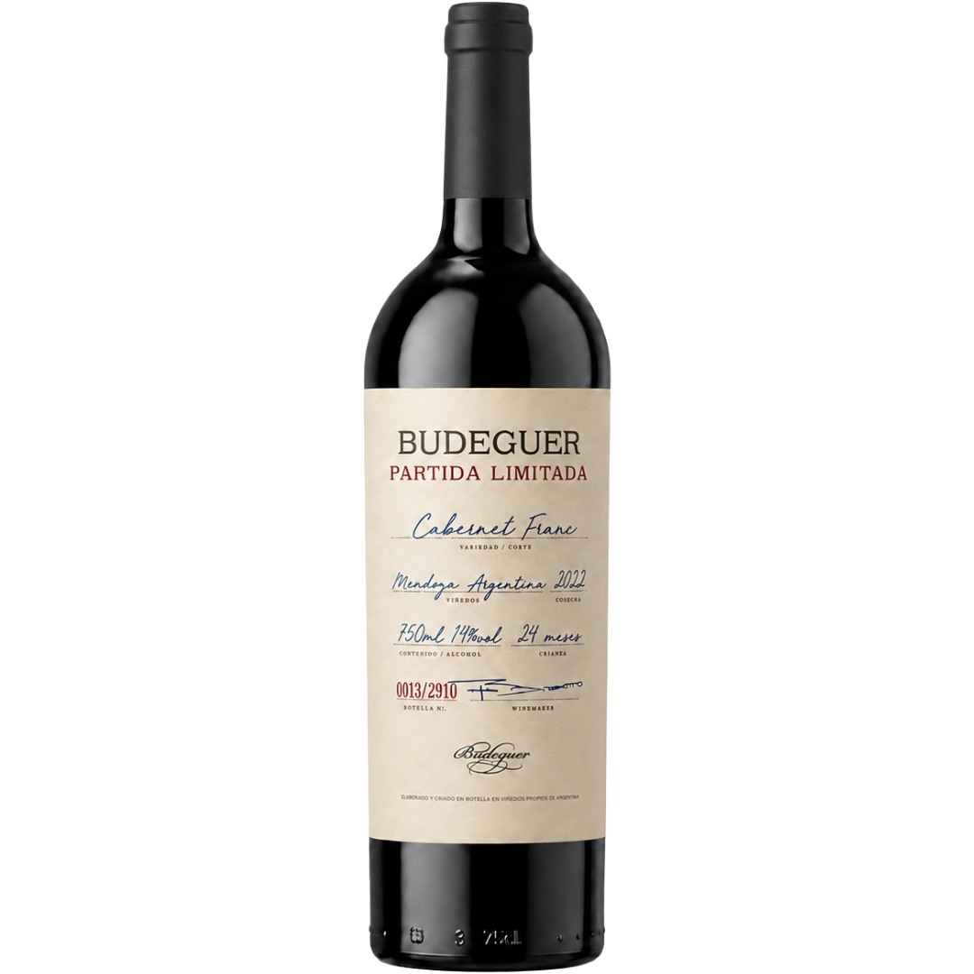 Vino Budeguer Partida Limitada Cabernet Franc 750ml