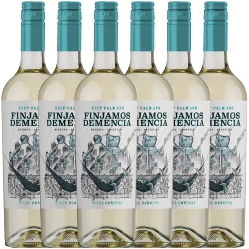 Vino Finjamos Demencia Blanco Dulce x6 unidades