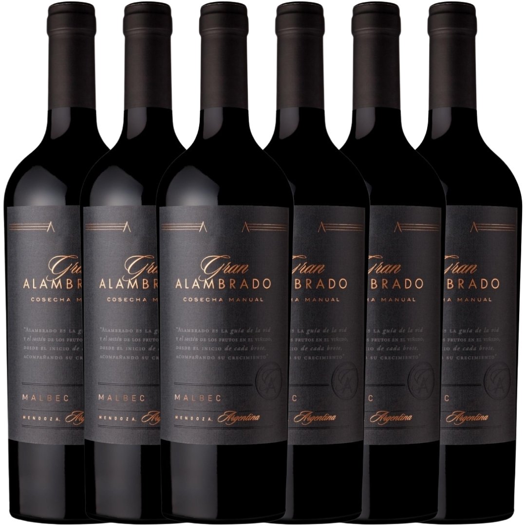 Vino Gran Alambrado Malbec x 6 unidades