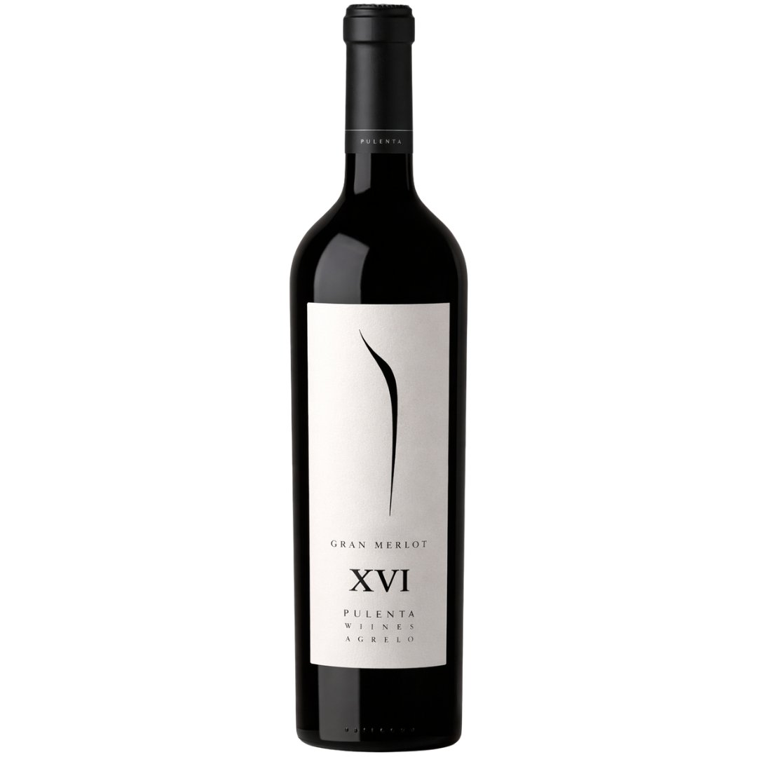 Vino Gran Pulenta Estate Merlot 750ml, botella de vino tinto premium argentino de Pulenta Estate