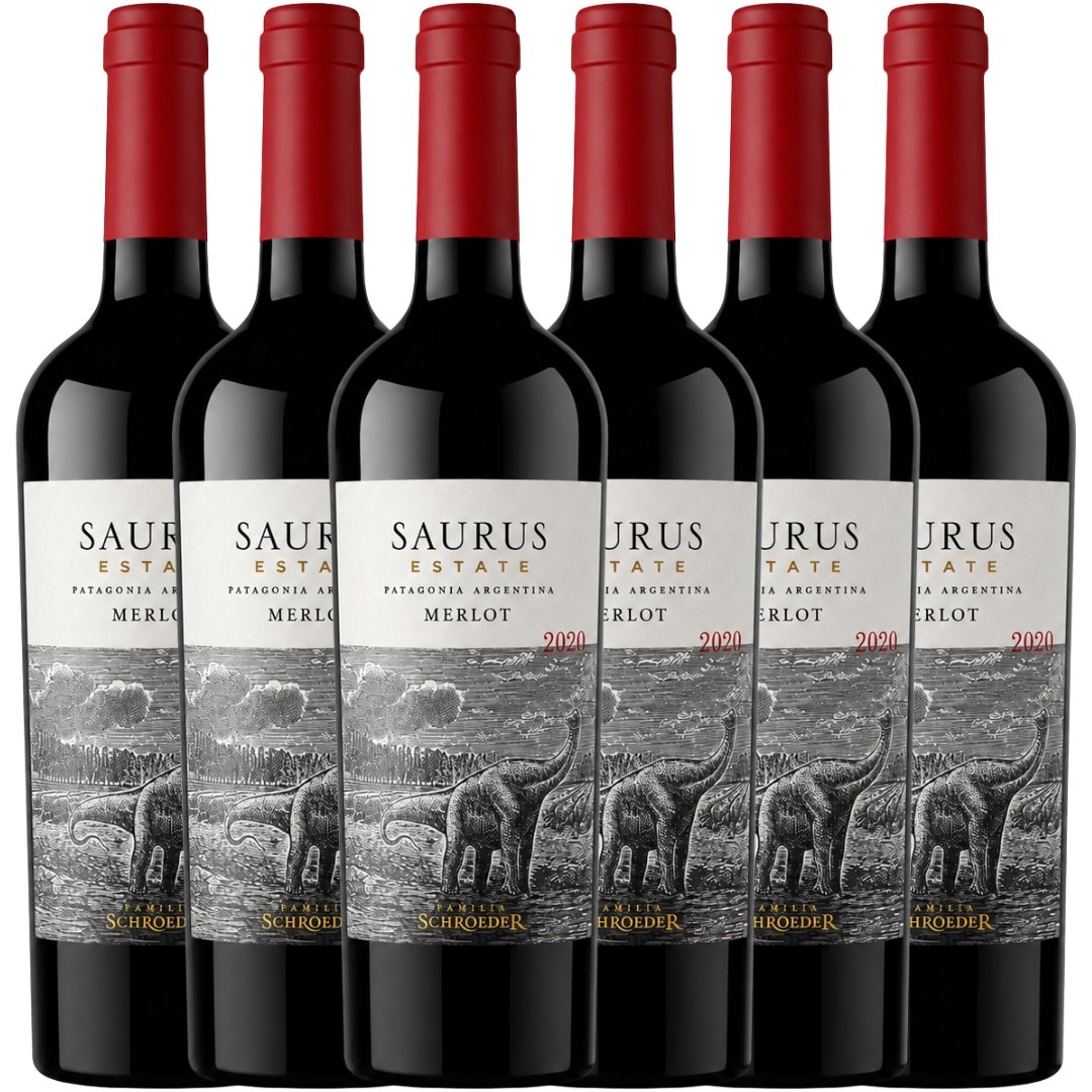 Caja Saurus Estate Merlot x6