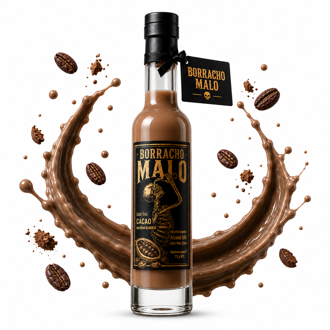 Crema Irlandesa Cacao 70% Borracho Malo 250cc