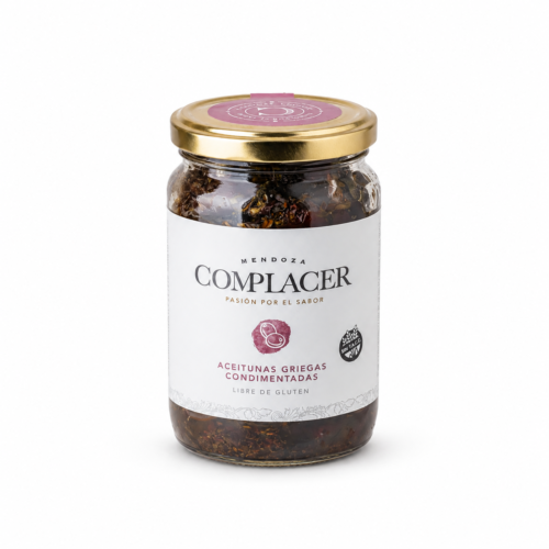 Aceitunas Negras Griegas Condimentadas Complacer 360cc