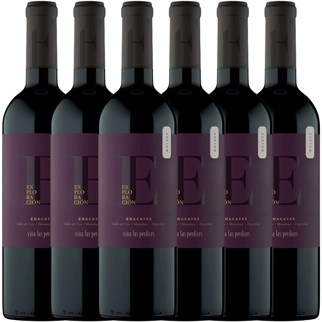 Caja Las Perdices Exploración Geográfica Chacayes Malbec x6