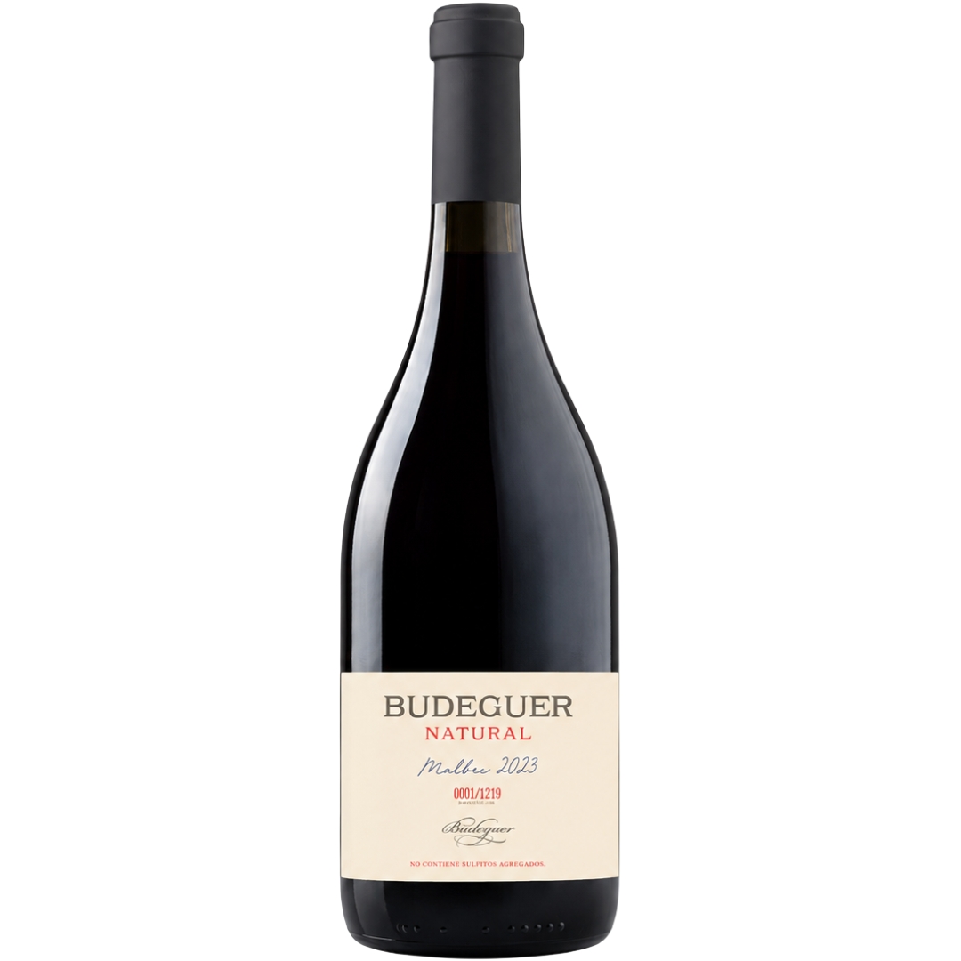 Vino Budeguer Partida Limitada Malbec Natural 750ml