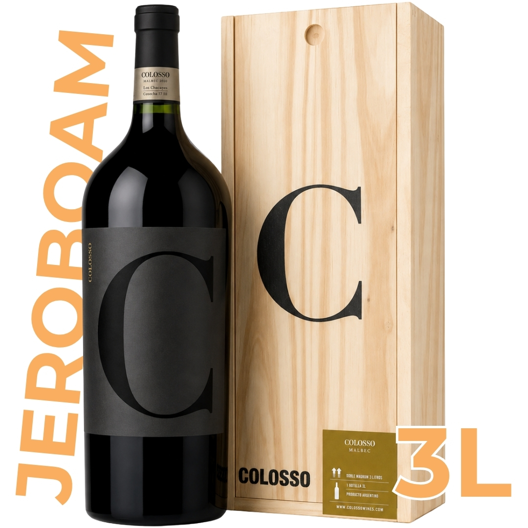 Vino Colosso Malbec Doble Magnum 3L Los Chacayes