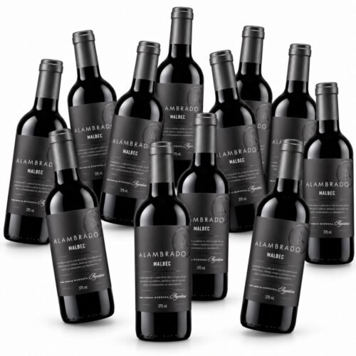 Caja x12 Vino Alambrado Malbec 375ml | Medias botellas