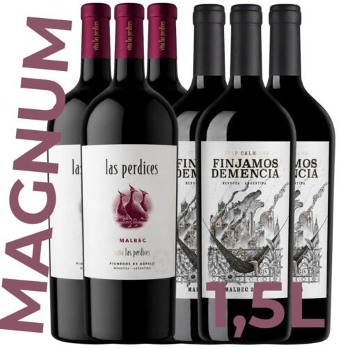 Mix 6 Vinos Malbec Magnum 1,5L | Finjamos Demencia + Las Perdices