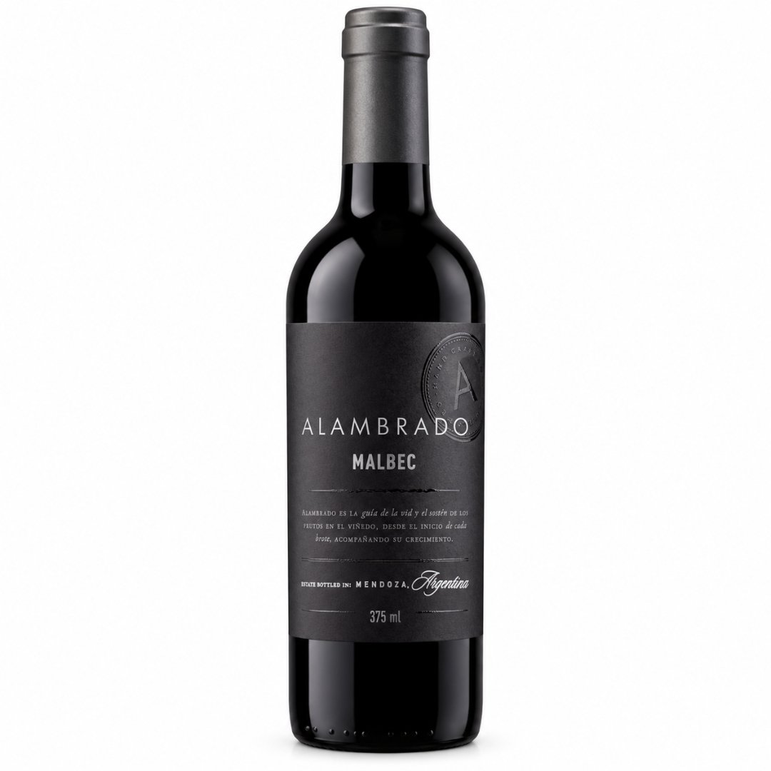 Vino Alambrado Malbec 375ml Media botella