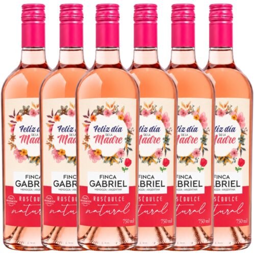Vino Finca Gabriel "Día de la Madre" Rosé Dulce Natural Syrah 750ml x6 unidades
