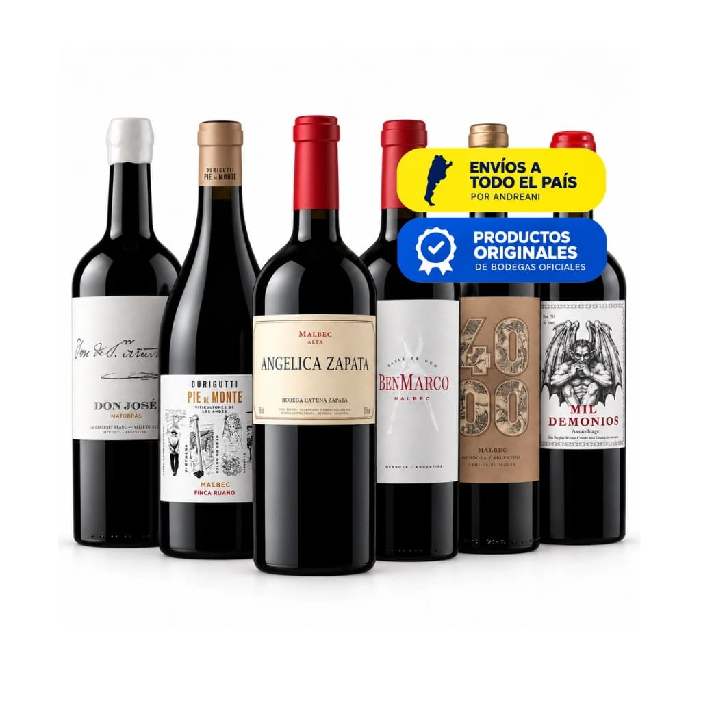 Combos de Vinos con envío a todo el pais.